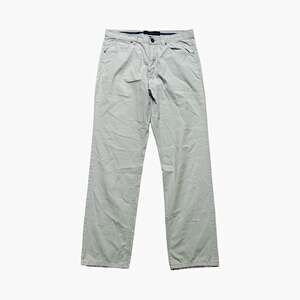 pd&c Chino Pants Mens 34W Beige Cotton Twill Regular Fit Straight Flat Front